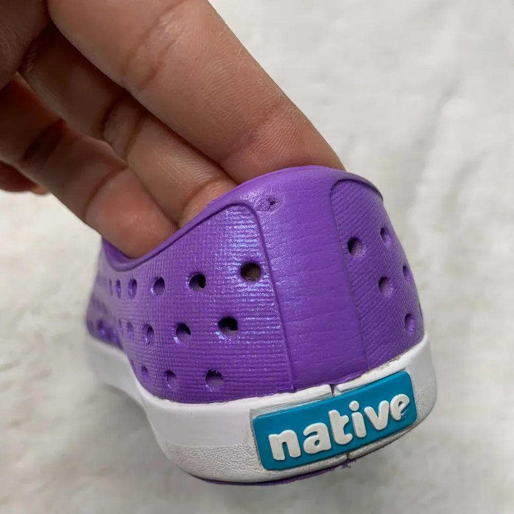 Native Purple Slip-On Water Friendly Toddler Shoes